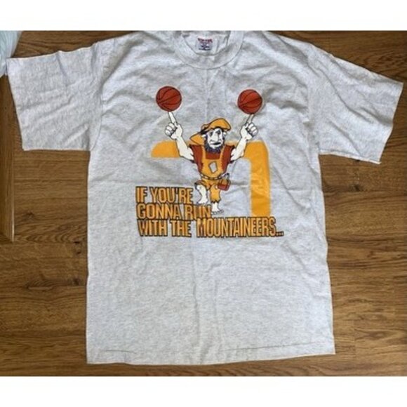 Vtg 90s Tee Jays West Virginia Mountaineers Basketball Gotta Have Balls Shirt XL - Picture 1 of 5